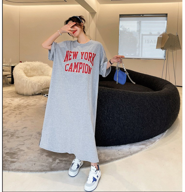 [엣지잇지] 빅사이즈 원피스 여름 원피스 롱 원피스 홈웨어 파자마 임부복 원피스 휴양지 원피스