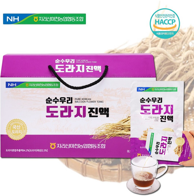 농협협동조합 국내산 도라지 100% 도라지진액 진하게 담은 30포