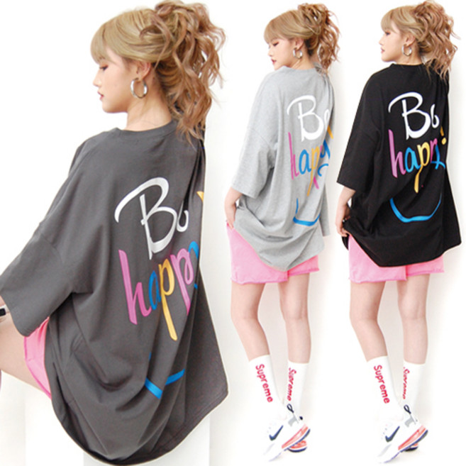 통통마녀 ] 해피 박스반팔 4컬러 4XL ( 남여공용 ) 오버사이즈