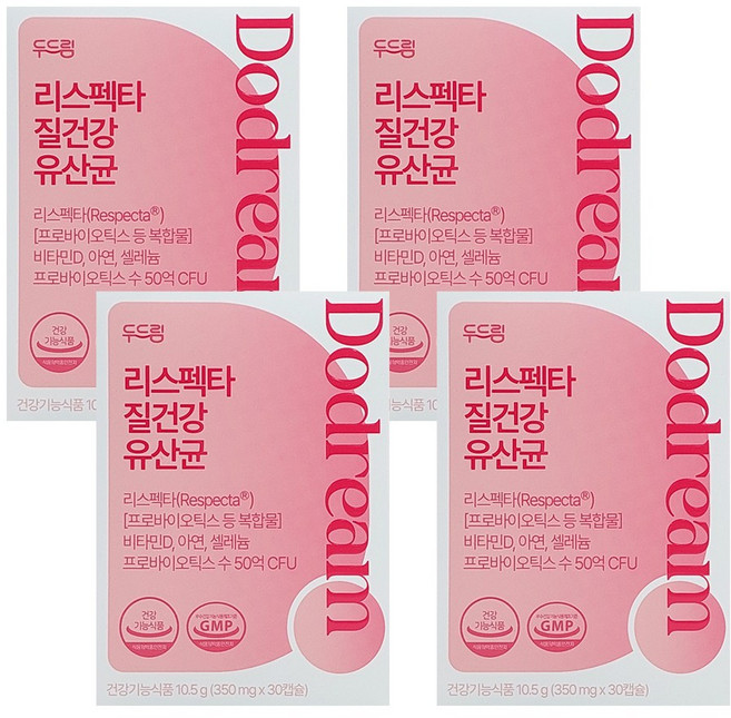 두드림 리스펙타 질 건강 생유산균 10.5g, 30회분, 4개