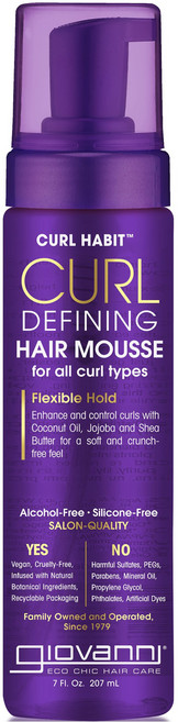 지오바니 컬 해빗 디파이닝 헤어 무스 플렉서블 홀드, 1개, 207ml