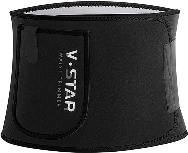 아브힐 은나노 원사이즈 남녀공용 다이어트 운동 복부 땀복 벨트, 블랙, 1개