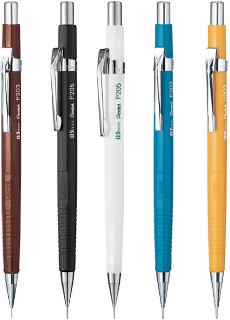 펜텔/제도샤프 0.3 0.5 0.7 0.9mm, P207 0.7mm