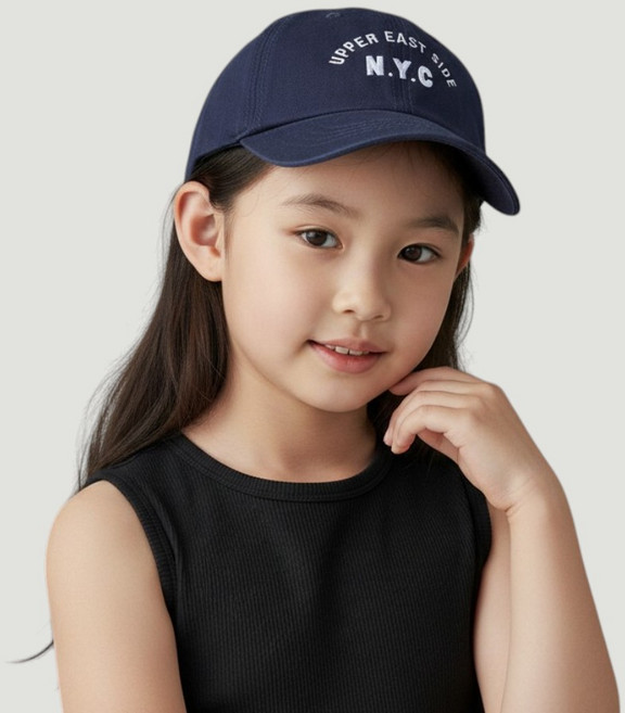 유아동모자 아동볼캡 키즈모자 NYC 자수 남아 여아 공용 어린이집 등원