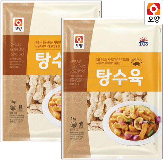 [퀴클리몰] 사조오양 일반 탕수육 1kg, 1개