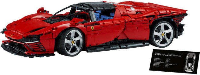 레고 테크닉 페라리 데이토나 SP3 42143, 혼합색상, 1개
