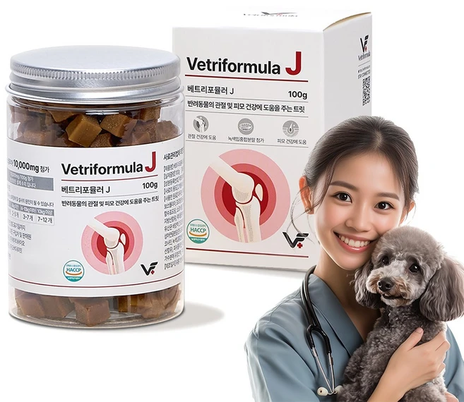 베트리포뮬러 반려동물 종합유산균영양제 관절 피부 면역 오메가3, 100g, 1개, J 관절영양제 보스웰리아 - 쿠팡