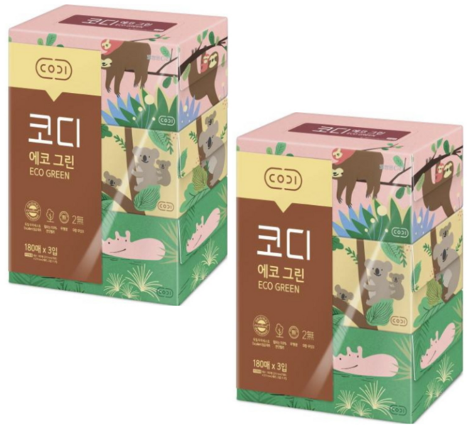 코디 에코그린 180매 X 3개입 6개