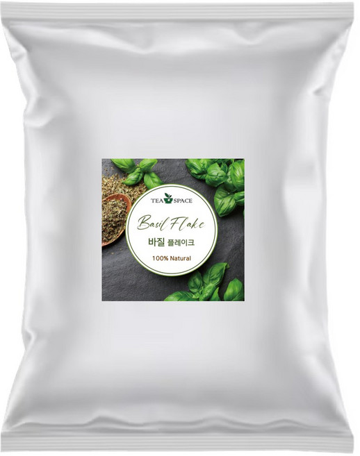 [티스페이스] 천연향신료 바질 플레이크 1kg 음식점용 카페용 베이커리용, 1개