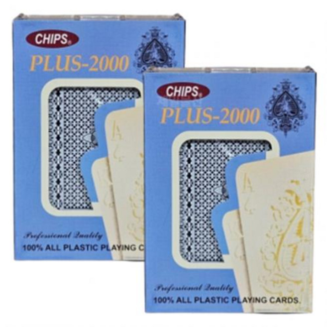 칩스 포커 트럼프 카드 플라스틱 고급 포커세트 2개