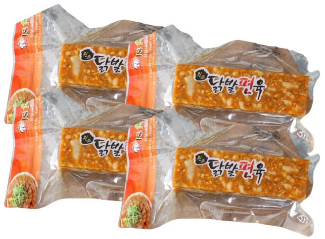 제이에스 푸드 닭발편육, 4개, 300g