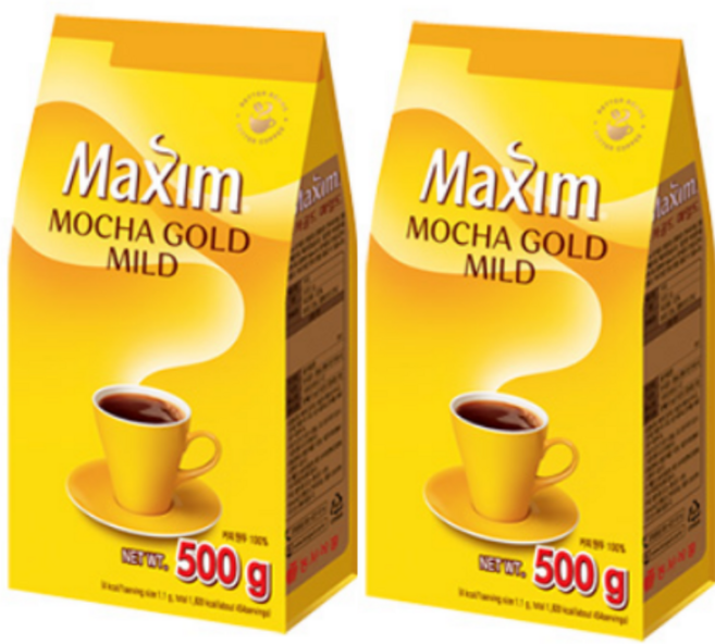 맥심 모카골드 리필커피, 2개, 1개입, 500g
