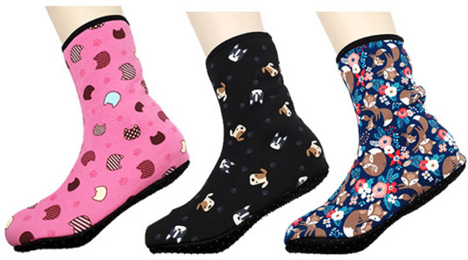 양말나라 크로바요술버선 캐릭터 요술 덧신세트 귀여운 방한덧신 중목 장목