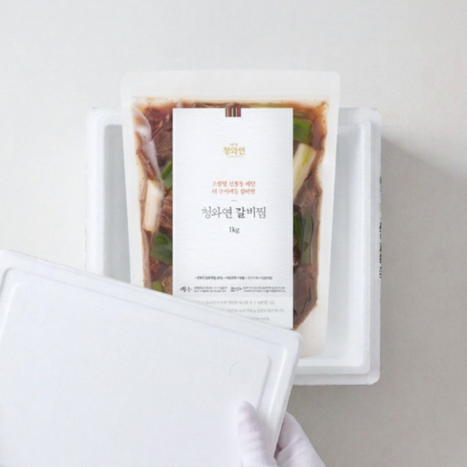 청와연 저당 수비드 대왕 소갈비찜, 1kg, 1개