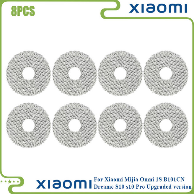 호환 샤오미 호환 MIJIA Omni 1S B101CN B116 X10 dreame L10s Ultra S10 Pro 메인 사이드 브러시 Hepa 필터 걸레 먼지 봉투 교체 부품, 8PCS 2