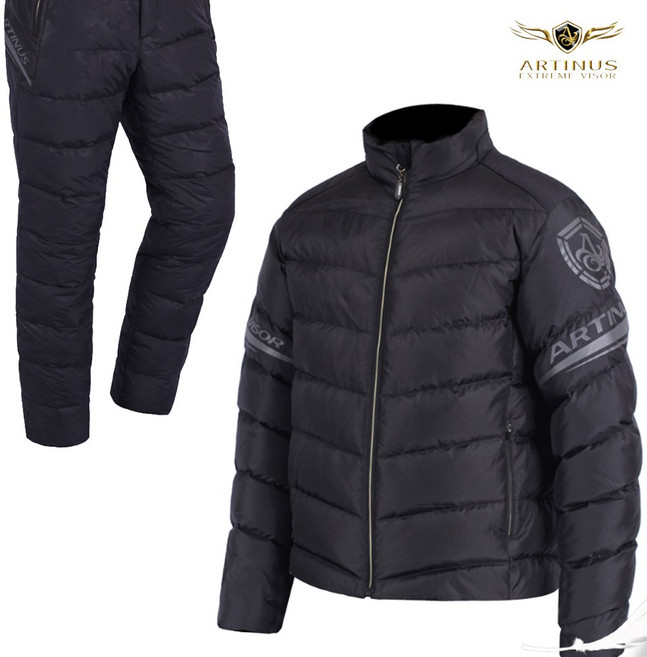 아티누스 낚시복 덕다운 내피 동계용 겨울 낚시복 세트 AUJ-307, L(100)