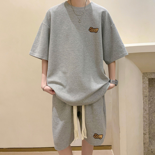 세트와플세트남티셔츠반바지투피스빅사이즈TZ79-P50