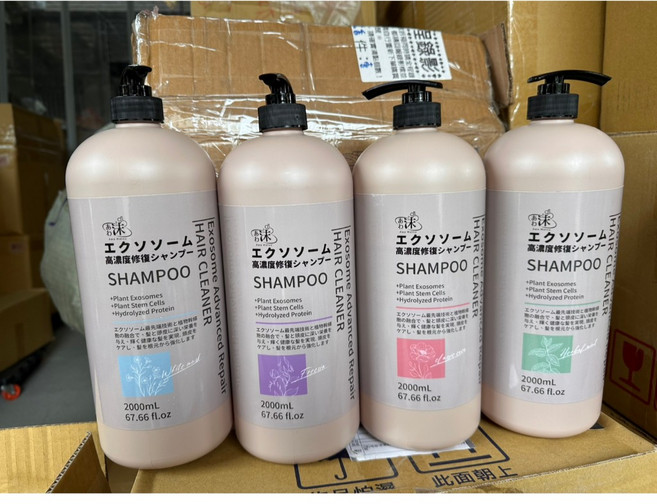 Exosome Advanced Repair SHAMPOO 植物外泌體高效修護洗髮精 2000ml, 1個, 小蒼蘭-人氣甜美花香