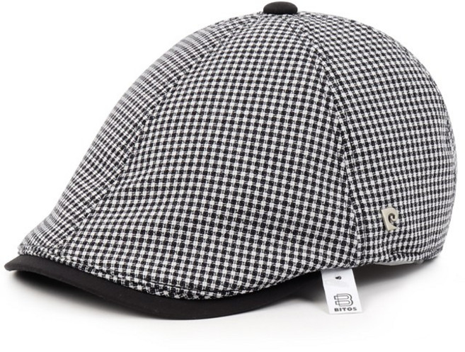 비토스 피에르가르뎅 23S 격자무늬 배색챙 헌팅캡 간절기 및 여름에 쓰기좋은 골프모자