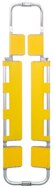 환자용 들것 알루미늄 이동식 접이식 운반 분리형 구조용, 의료용노란색강화6판-밴드, 1개