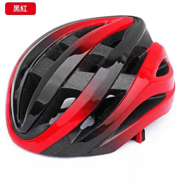 加寬大碼腳踏車頭盔, 005黑紅, 1個