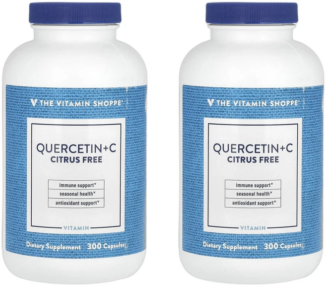 더비타민샵 퀘르세틴 Quercetin+C 캡슐 300정 1+1, 2개 - 쿠팡