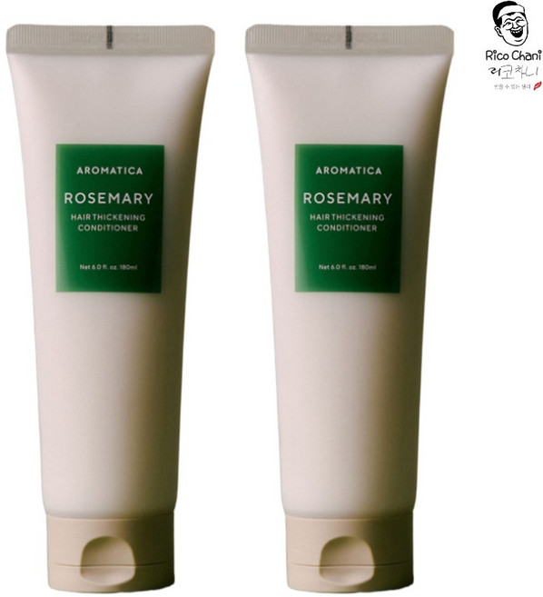 리코차니몰 아로마티카 로즈마리 헤어 씨크닝 컨디셔너 180ML 1+1, 2개