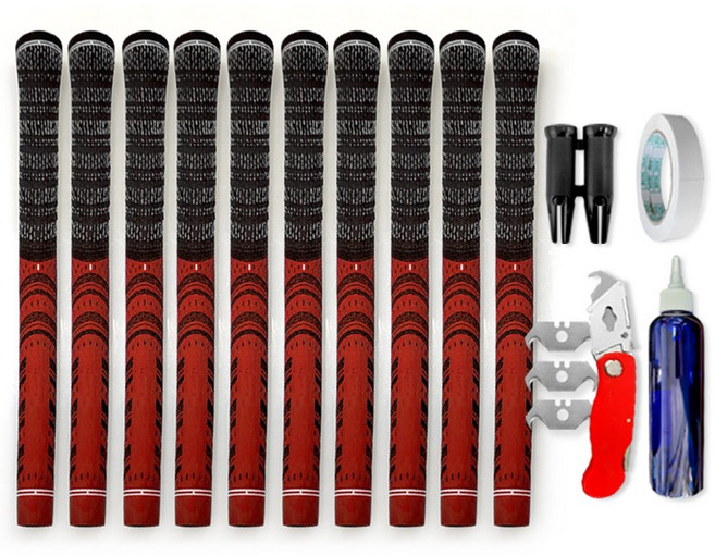 골프 반실 그립 10개 드라이버 아이언 그립교체용품 지급, 반실그립 레드 10, 1세트
