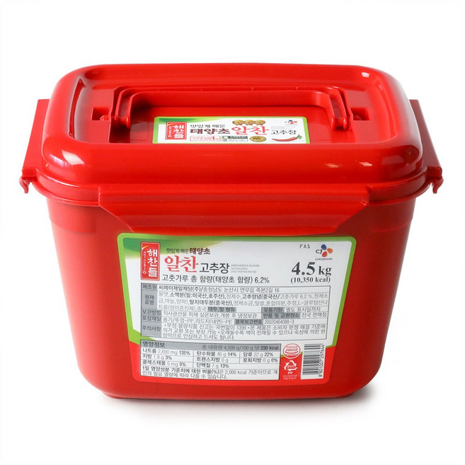 씨제이 알찬고추장4.5KG, 4.5kg, 1개