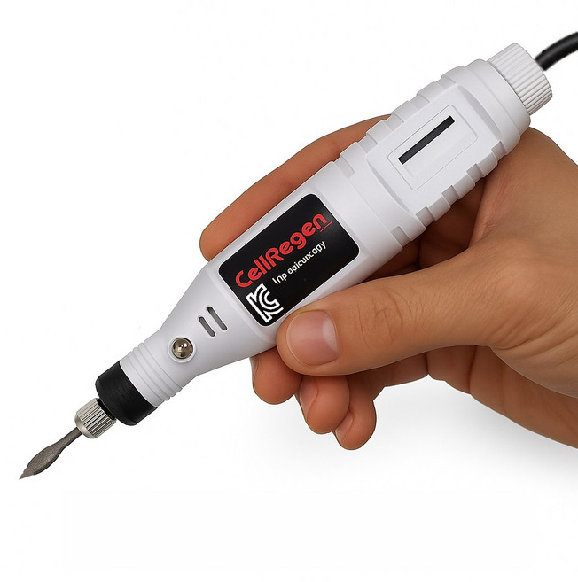 셀리젠 네일 드릴 연마기 (전문가용), 1개, 화이트그레이