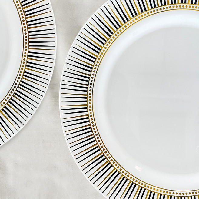 쓱싹 플라스틱 다회용 VIP 행사 파티 접시 특대 26cm, 1세트, 파티접시 특대 10p, 크라운