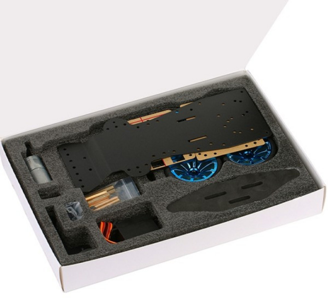 아두이노 자동차 플랫폼용 DIY 서보 로봇 4 륜 4WD 섀시 스마트 액세서리 금속 베어링 키트 기어 제어, 한개옵션0