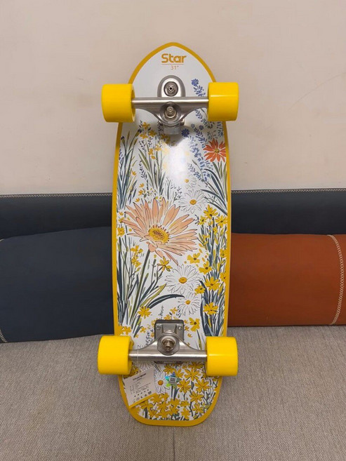 32寸陸地衝浪板 滑板 刷街 初學者 專業練習板, 如圖所示, 1個