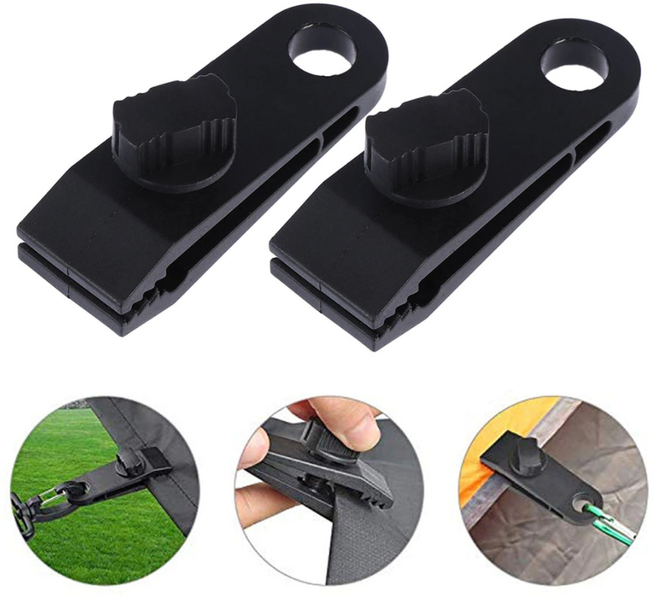 캐노피 캠핑 타프 천막 고정 집게 클램프 이지클립, 초강력 타프 집게