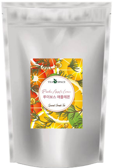 [티스페이스] 프리미엄 과일차 향긋하고 맛있는 루이보스 애플레몬 50티백 업소용 카페용 음식점용 대용량, 1g, 1개, 50개입