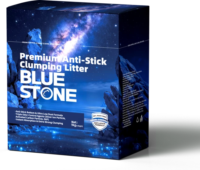 BlueStone 블루스톤 벤토나이트 고양이 모래 탈취 저분진 강력응고 논스틱 바닥 블루다이아 스타라이트, 새로운 종류의 혼합 미네랄 고양이 모래, 1개, 4.5kg - 쿠팡