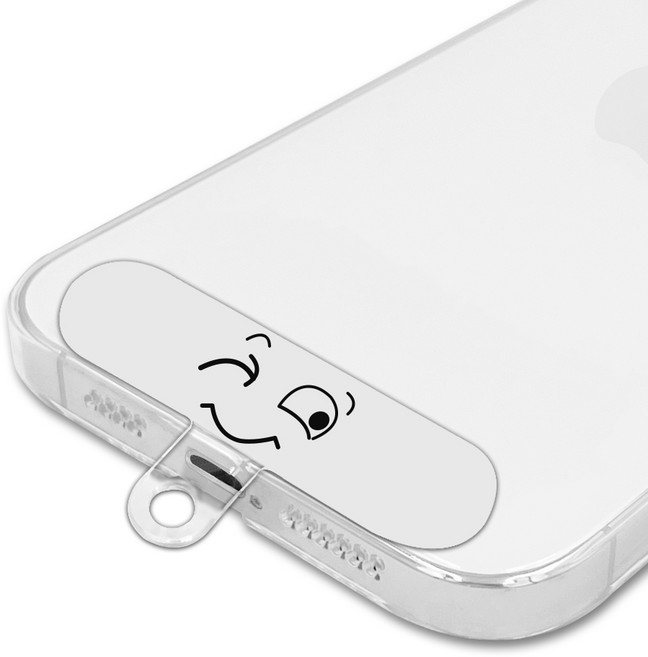 스마트폰 이모션 태그홀더 손목 걸이 스트랩 줄 연결 고리 홀더 행온택, 1개, 4. 이모션 태그홀더-윙크