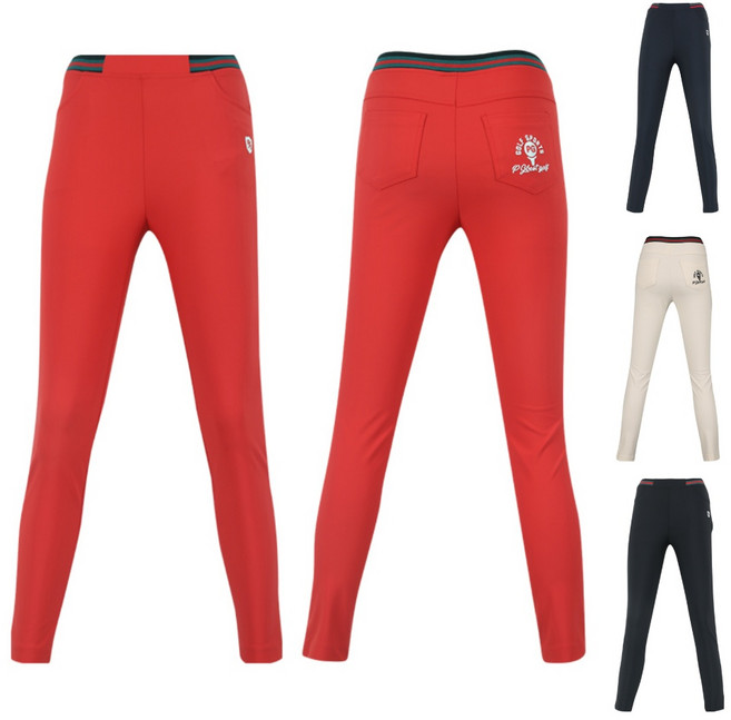 활동편한 여성 빅사이즈 밴딩 골프바지 숏게임 골프여자바지 파3