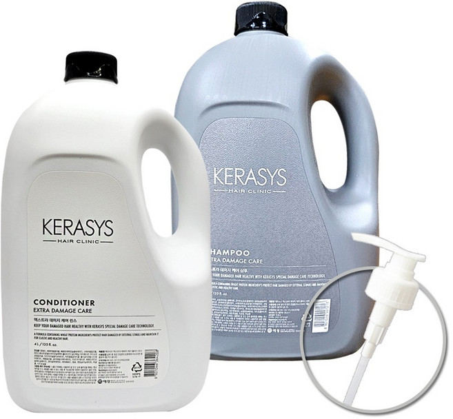 케라시스 4000ml 대용량 샴푸+린스 2개입 1세트 (펌핑기), 1개