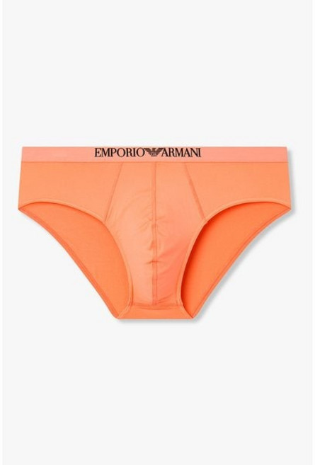 매장정품 EMPORIO ARMANI UNDERWEAR 엠포리오 아르마니 언더웨어 남성 글로시 센터 배색 로고 브리프(0816111001) 1710312