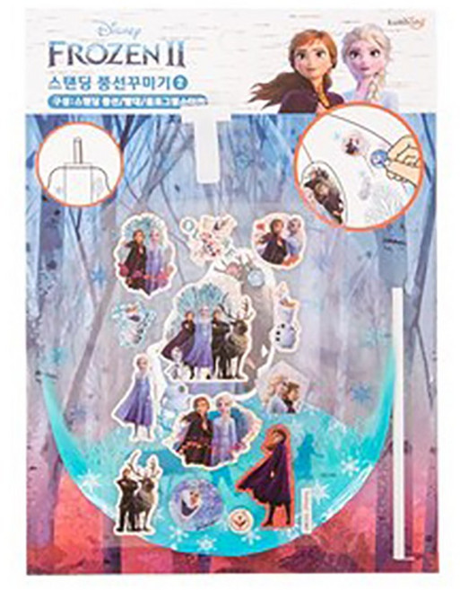 디즈니 겨울왕국 스탠딩 풍선 꾸미기 / 스티커 오뚜기 캐릭터