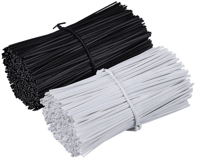 원스탑 강력 PVC코팅 절단 전선끈 철끈 철사끈 빵끈 컬러타이 15cm 1000개, 백색