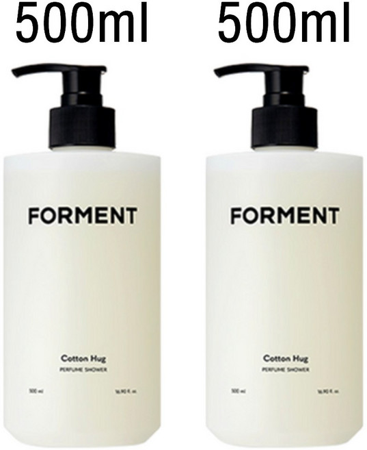 포맨트 포맨 올인원 퍼퓸 샤워 코튼허그, 1L, 2개