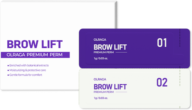 올라가 브로우리프트펌 브로우펌 1제 2제 1g 10개입, 1개