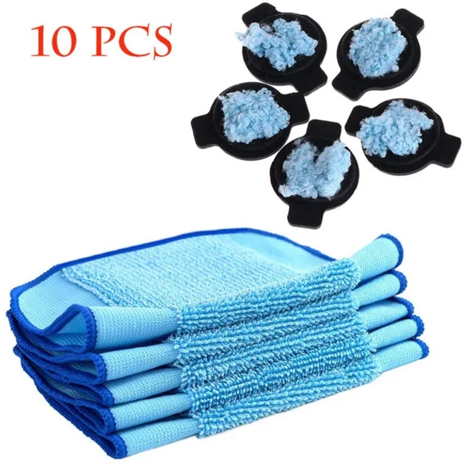 IRobot Braava 320 민트 로봇 진공 청소기 부품 천 물 심지 젖은 트레이 액세서리, 07 10pcs