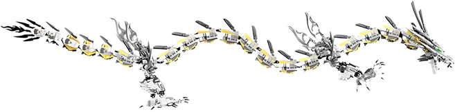 프랜드 화이트 드래곤 호환블록, 혼합색상, 1개