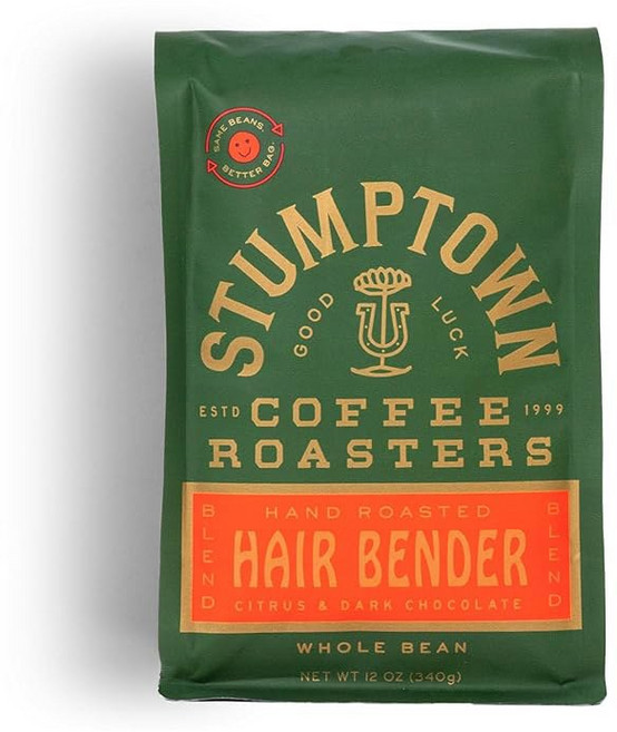 스텀프타운 커피 로스터 미디엄 로스트 통두 홈스테드 블렌드 밀크 초콜릿 체리 및 오렌지의 맛 노트 24 12 봉지 2개, 340g