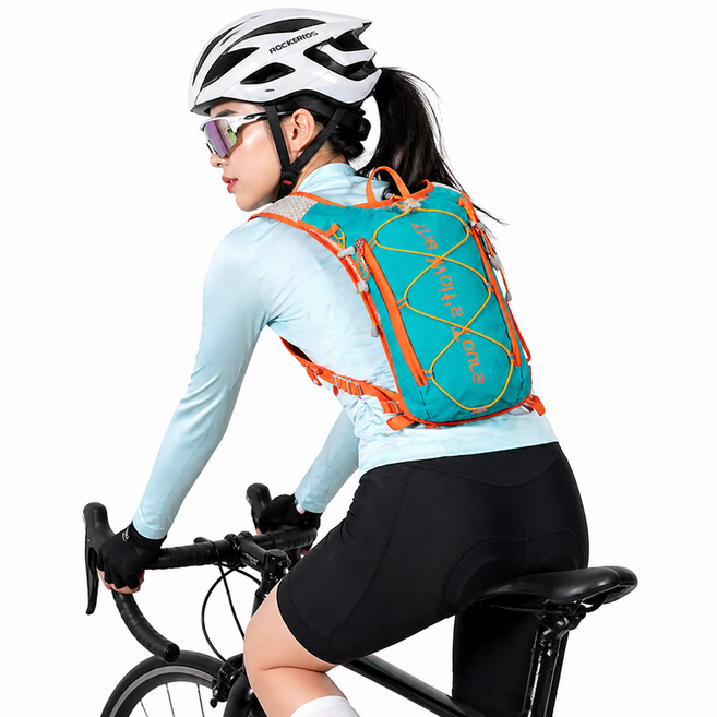 러닝 백팩 스포츠 백팩 아웃도어 경량 방수 러닝용 사이클 트레일 조깅 마라톤 운동용 백팩, 연한 파란색