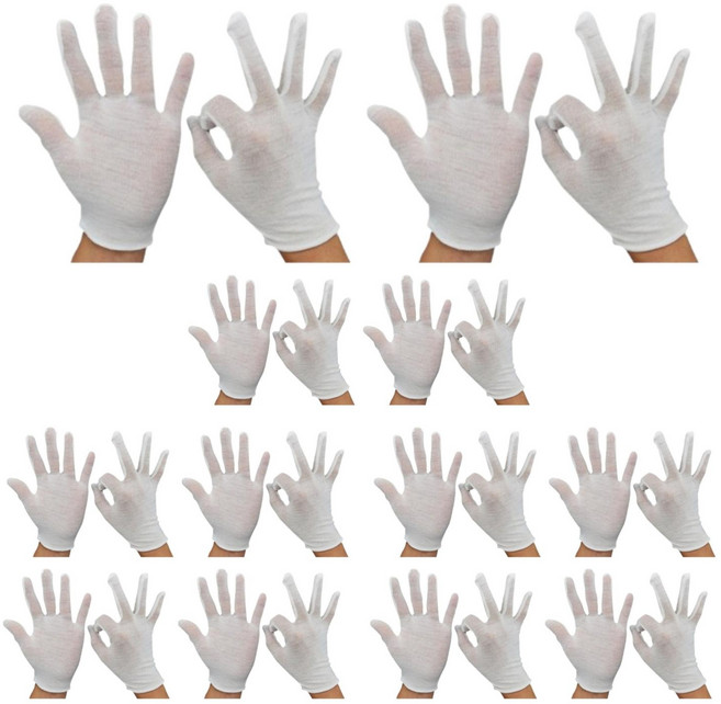 온새솔 다회용 다용도 얇은 민자 장갑 24개, 24세트