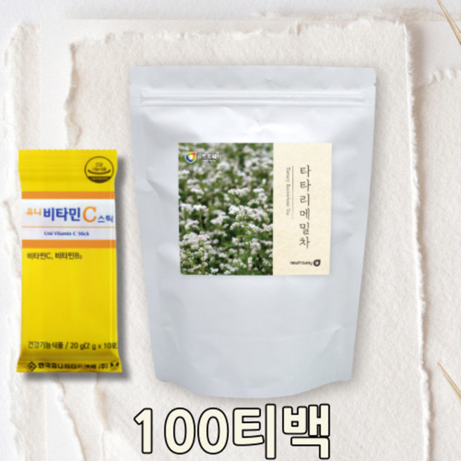 쓴메밀차 매밀차 카페인없는차 타타리메밀 흑메밀차 타타리메밀차 타타리, 1개, 1.2g, 100개입